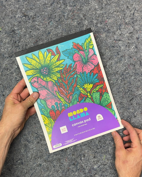 Mondo Llama Canvas Pad, 9x12 Inches