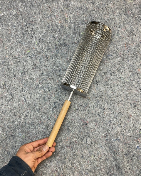 Roasting Basket with Wood Handle