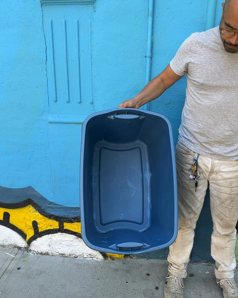 Large Blue Sterilite Plastic Storage Bin