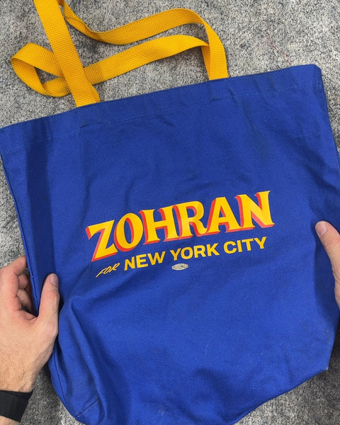 Zohran For New York City Blue Tote Bag