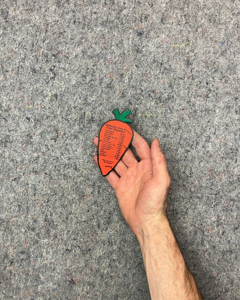 Carrot Shaped Vegetable Steaming Times Magnet