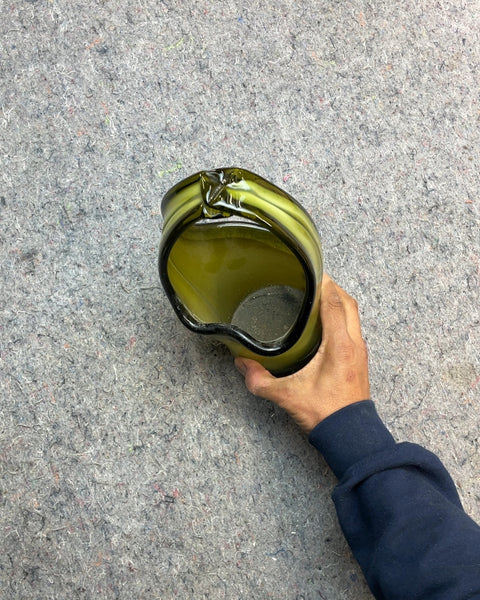 Scarab-style Green Vase