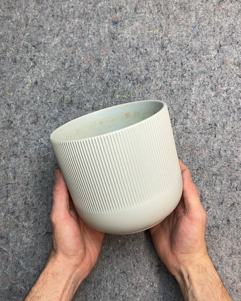 Cool IKEA Ribbed Ceramic Planter, 7"