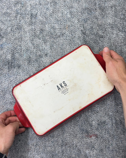 11.5” AKS Red Rectangular Baking Dish