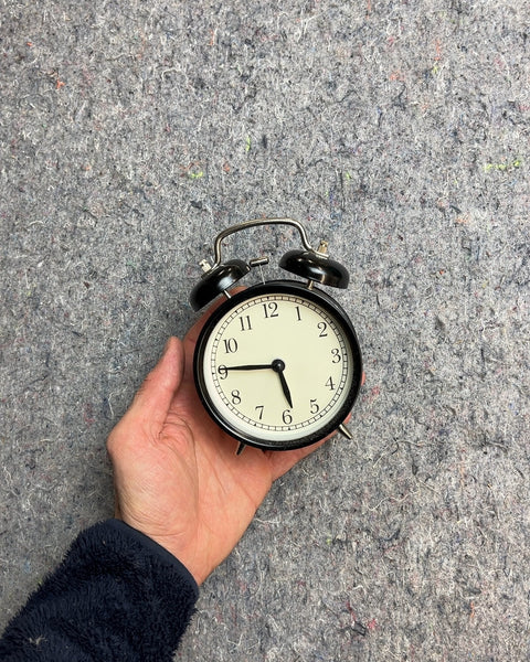 Black Twin Bell Alarm Clock