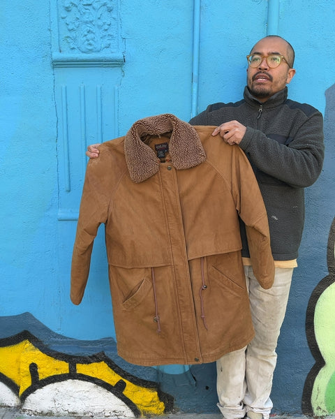 Vintage Jessi Lee Barn Jacket with Sherpa Collar, Size M