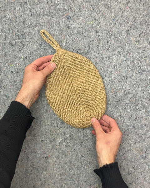 Boho-style Hanging Jute Basket