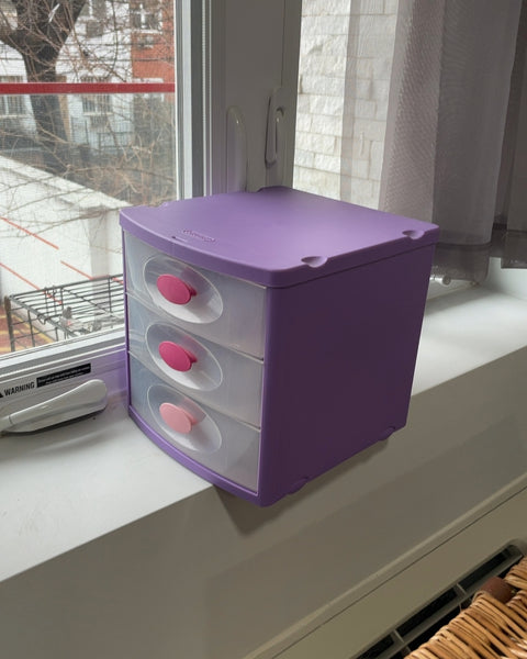 Sterilite 3-Drawer Unit, 8x9x10”
