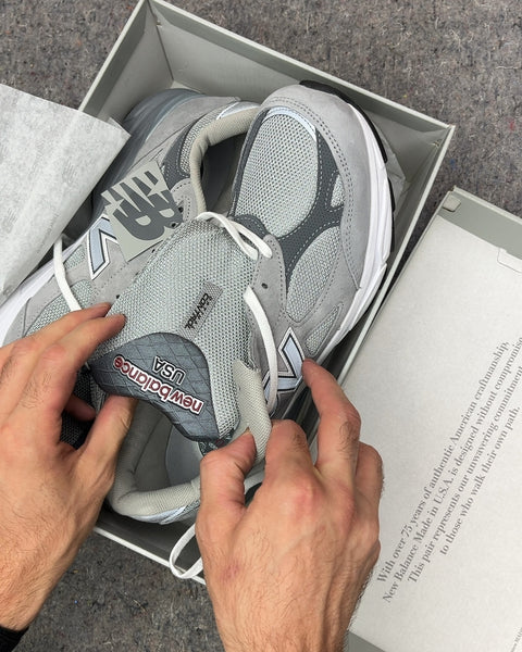 Brand New New Balance 990v3 Grey Sneakers, Size US 11.5M or EU 45.5