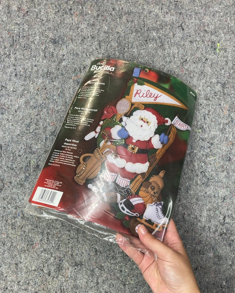 Bucilla Sporty Santa Felt Applique Kit