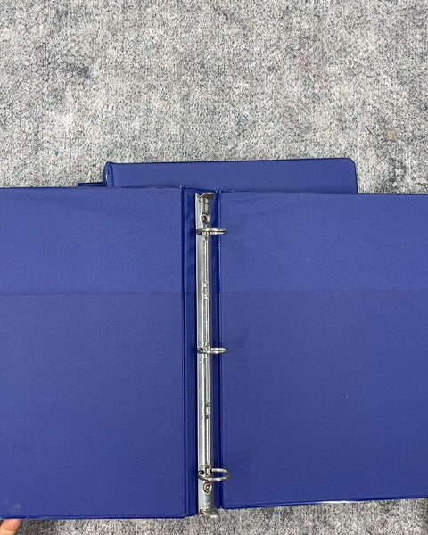Dark Blue 3 Three-Ring Binders