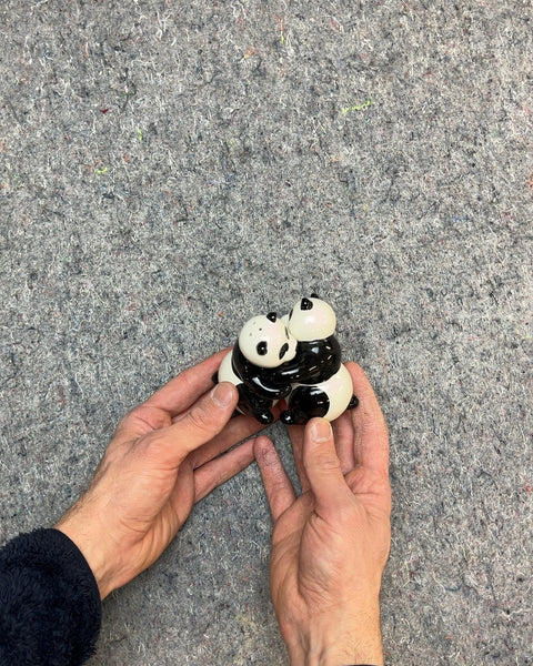 Hugging Pandas Salt and Pepper Shakers