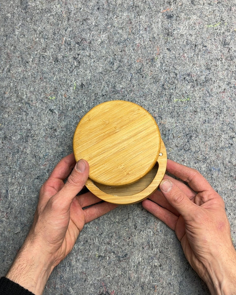 Bamboo Salt and Pepper Container