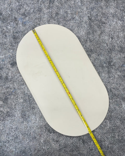 Oval Cream Silicone Feeding Mat