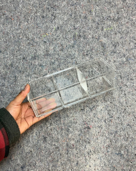 Clear Plastic Organizer, 9x3"