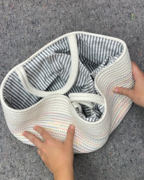 White Rope Basket