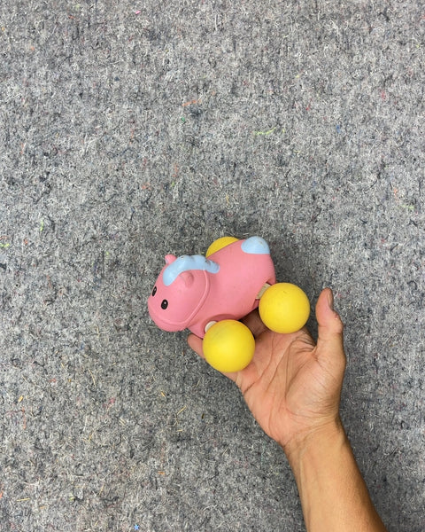 Pink Elephant Push Car Toy