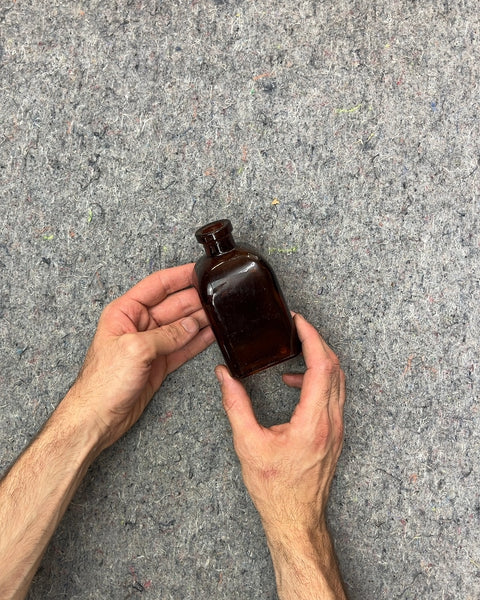 Small Brown Glass Bottle