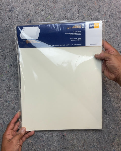 Kolo Refill Series B Photo Album Sheets, 11x14"