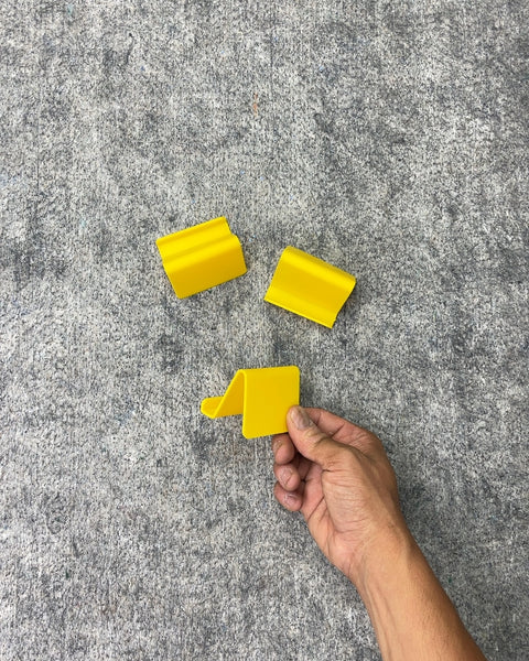 Yellow Plastic Phone Stands, Set of 3