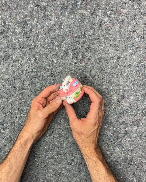 Miniature Pink Plastic Dinosaur Claw Machine