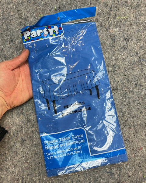 Party! Rectangle Plastic Table Cover, 54"x108"