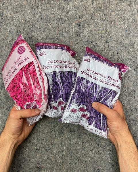 Decorative Shredded Paper, 3-Pack