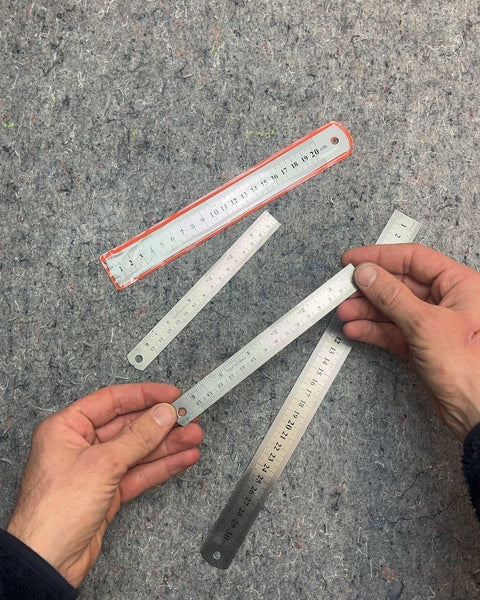 Metal Rulers, Set of 4