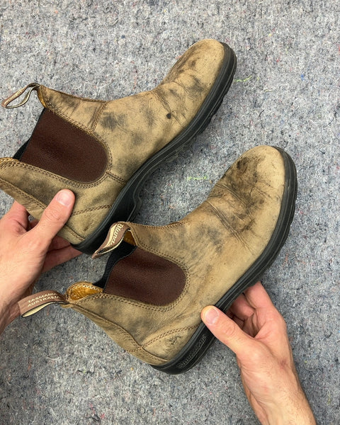 Blundstone Suede Chelsea Boots, Size US 9M or 11W