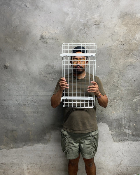 Sturdy Metal Wire Grid Shelf, 12x24"