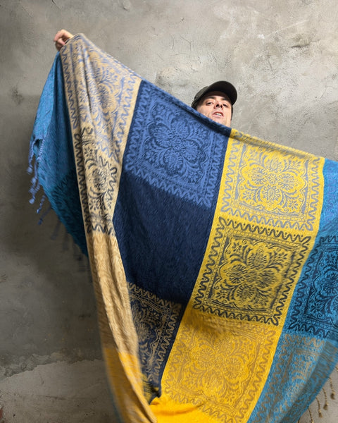 Nice Bohemian Pattern Fringe Throw Blanket, 60x80"