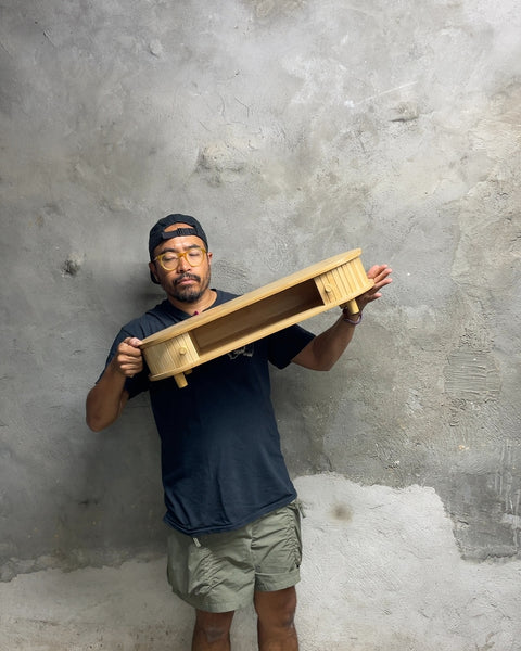Bamboo Monitor Stand, 10.5x5.5x25.5"