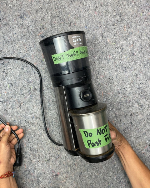 OXO Electric Coffee Grinder with a Wee Crack