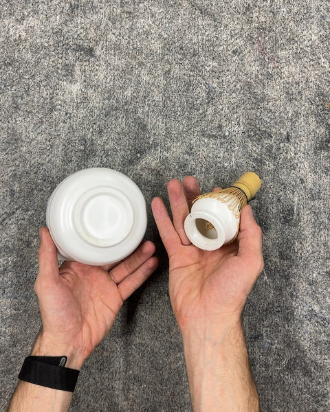 Ceramic Matcha Whisk and Bowl Set