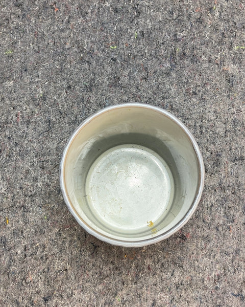 Pretty Gray Ceramic Planter, H7"