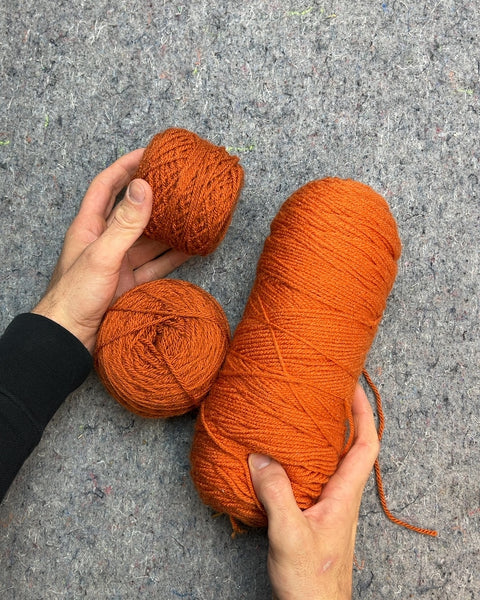 Lot Of Orange Yarn
