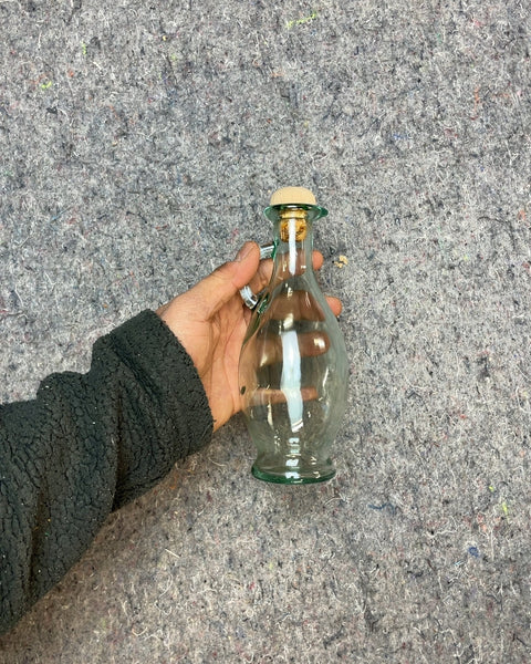 Glass Bottle with Cork Stopper