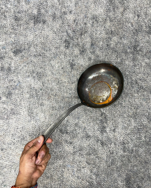 Vintage Carbon Steel Mini Blini Egg Frying Pan, 6”