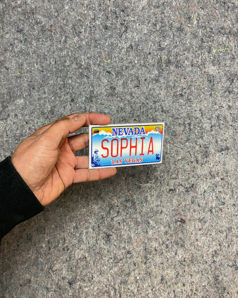 Nevada Sophia Novelty License Plate