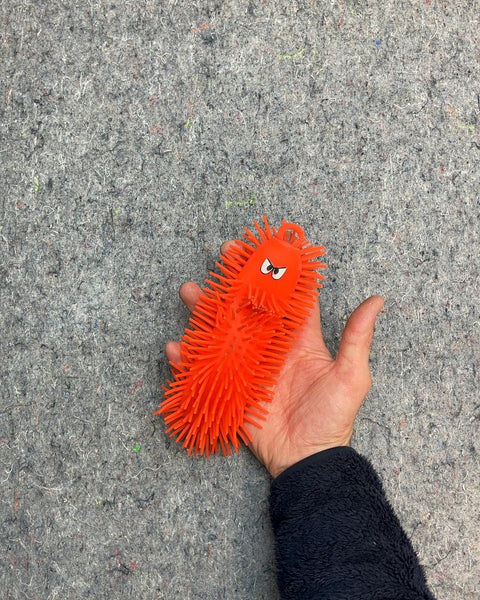 Rubber Puffer Caterpillar Toy