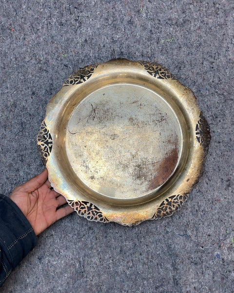 Ornate Metal Serving Tray