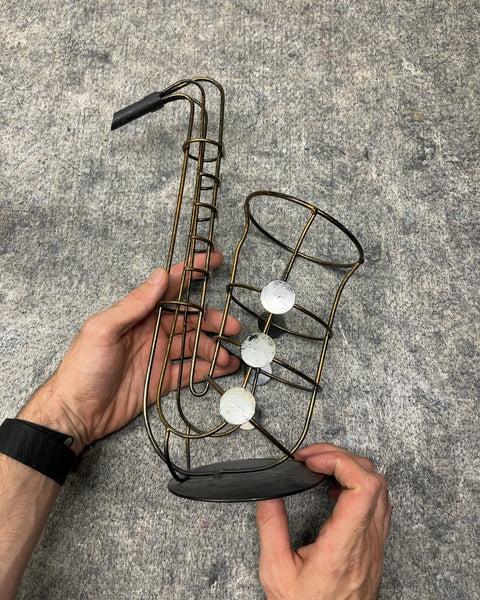 Wire Saxophone Decor