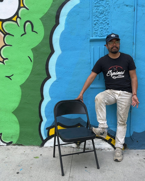 Black Metal Folding Chair