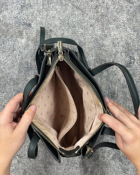 Kate Spade New York Green Shoulder Bag With A Couple Small Stains