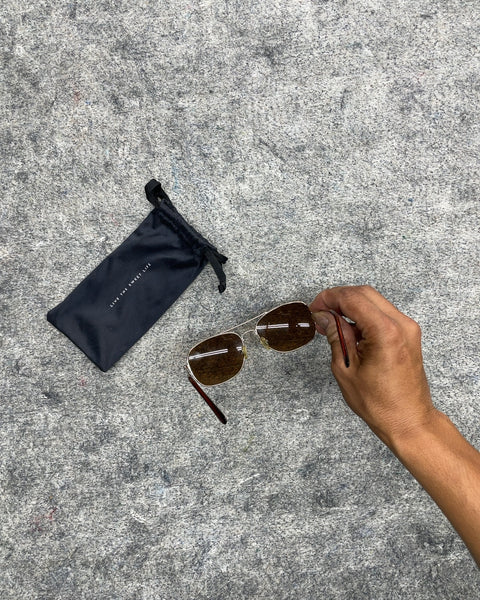 Navigator Sunglasses with Drawstring Pouch