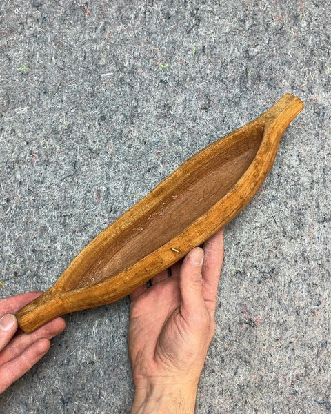 Handcrafted Leaf Tray, 13"