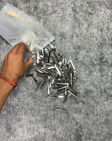 Silver Metal Alligator Hair Clips