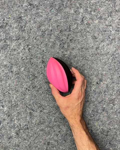 Small Soft Two-tone Pink And Black Foam Football