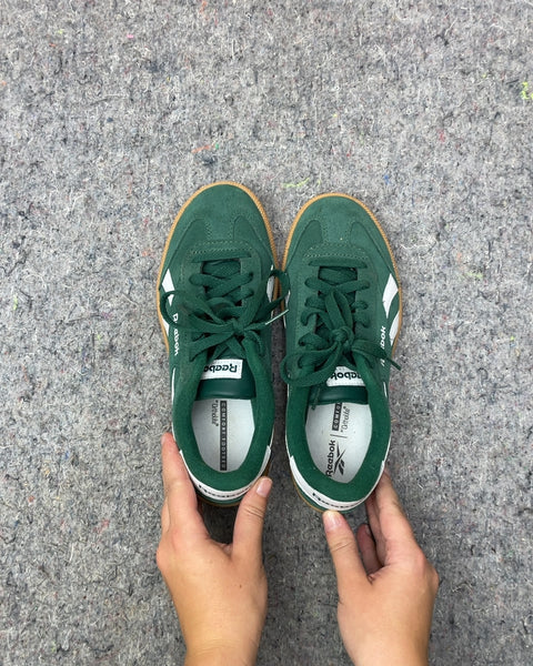 Reebok Green Suede Sneakers, Size US 5 ; EU 36