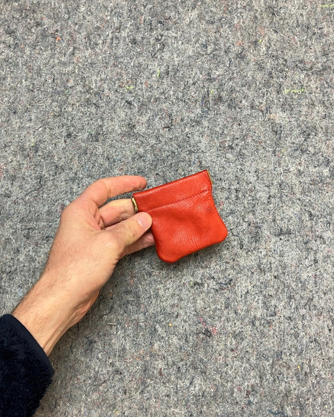 Cute Red Leather Coin Pouch